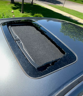 Sunroof and moonroof glass service by Ram Auto Glass